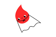Blood Drop Superhero Medical Donor, a Healthcare Illustration by the_myro (Thumbnail 5 of 12)