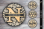 family door sign laser cutting svg, a Pattern Graphic by CncCutModel (Thumbnail 1 of 4)