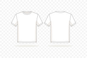 Blank T-Shirt Front and Back Vector, an Object Illustration by Partikusi Design (Thumbnail 2 of 3)