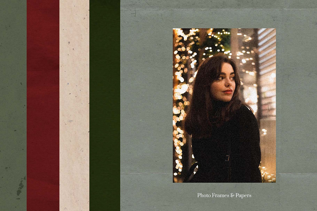 Vintage Christmas Papers & Frames, a Background Graphic by PaperJamLab (Photo 6 of 9)