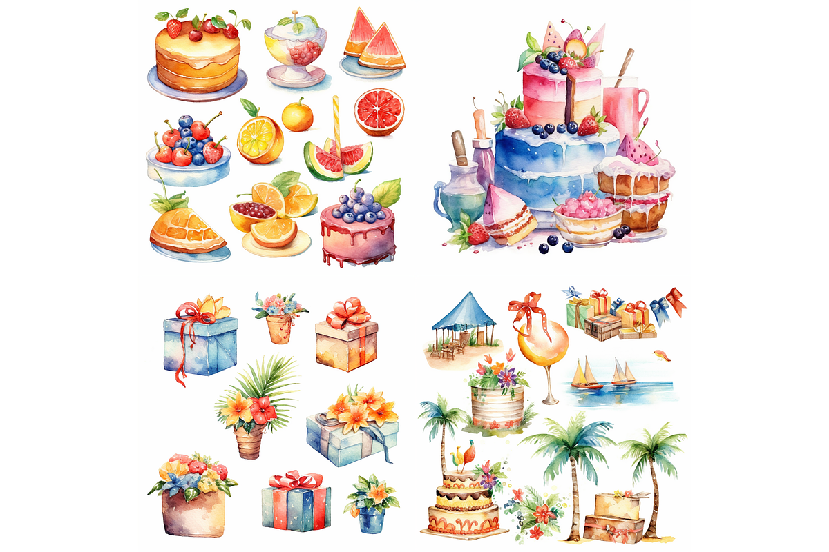 Midjourney Prompt Birthday ClipArt, an Object Graphic by Milano Creative (Photo 3 of 7)