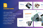 COMPANY  Business Google Slide, a Presentation Template by Rizki Herdian (Thumbnail 1 of 6)