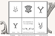 Antique Vintage Monogram Initial Y, an Object Graphic by Antique Monograms (Thumbnail 3 of 4)