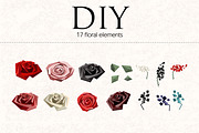 Eternal Love. Vintage low poly set, an Object Graphic by Satika (Thumbnail 4 of 10)