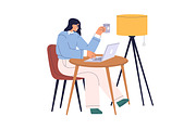 Business women work at computer set, a Work Illustration by Good Studio (Thumbnail 4 of 4)