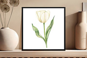 Sage Green and Ivory Flowers Clipart, an Illustration by DreamCafeArt (Thumbnail 8 of 8)