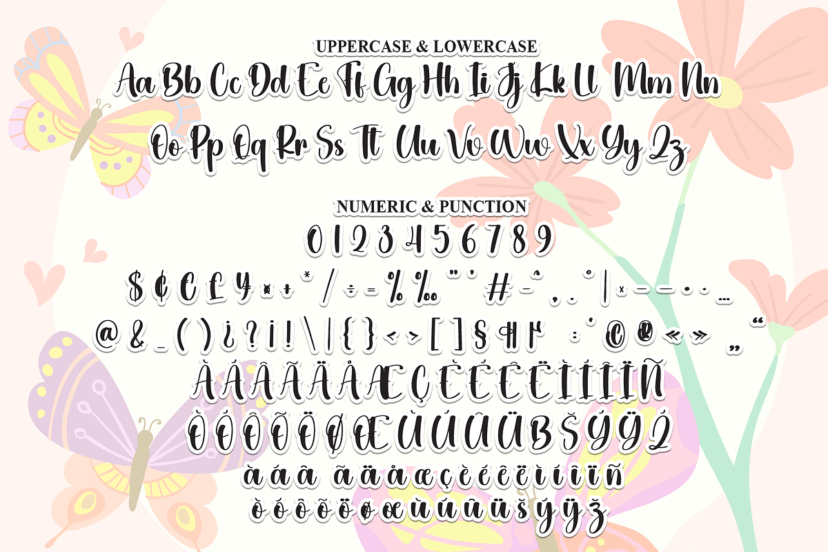 Butterfly | Script Font, a Handwritten Font by Scratchones (Photo 7 of 9)