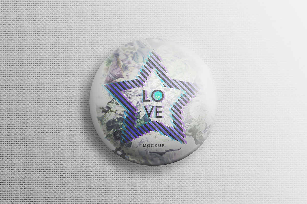 Pin Button Badge Mockup, a Product Mockup by Honnum Graphic Art (Photo 10 of 11)