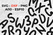 Road Alphabet. Kids Letters SVG, an Illustration by RabbitAndPencil (Thumbnail 4 of 6)