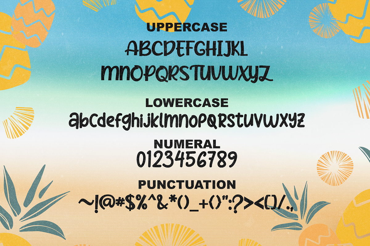 Pineapple Slice - Handwritten Font preview 6