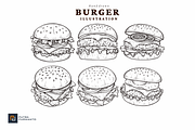 Hand Drawn Burger Illustration, a Food Illustration by putra_purwanto (Thumbnail 2 of 2)