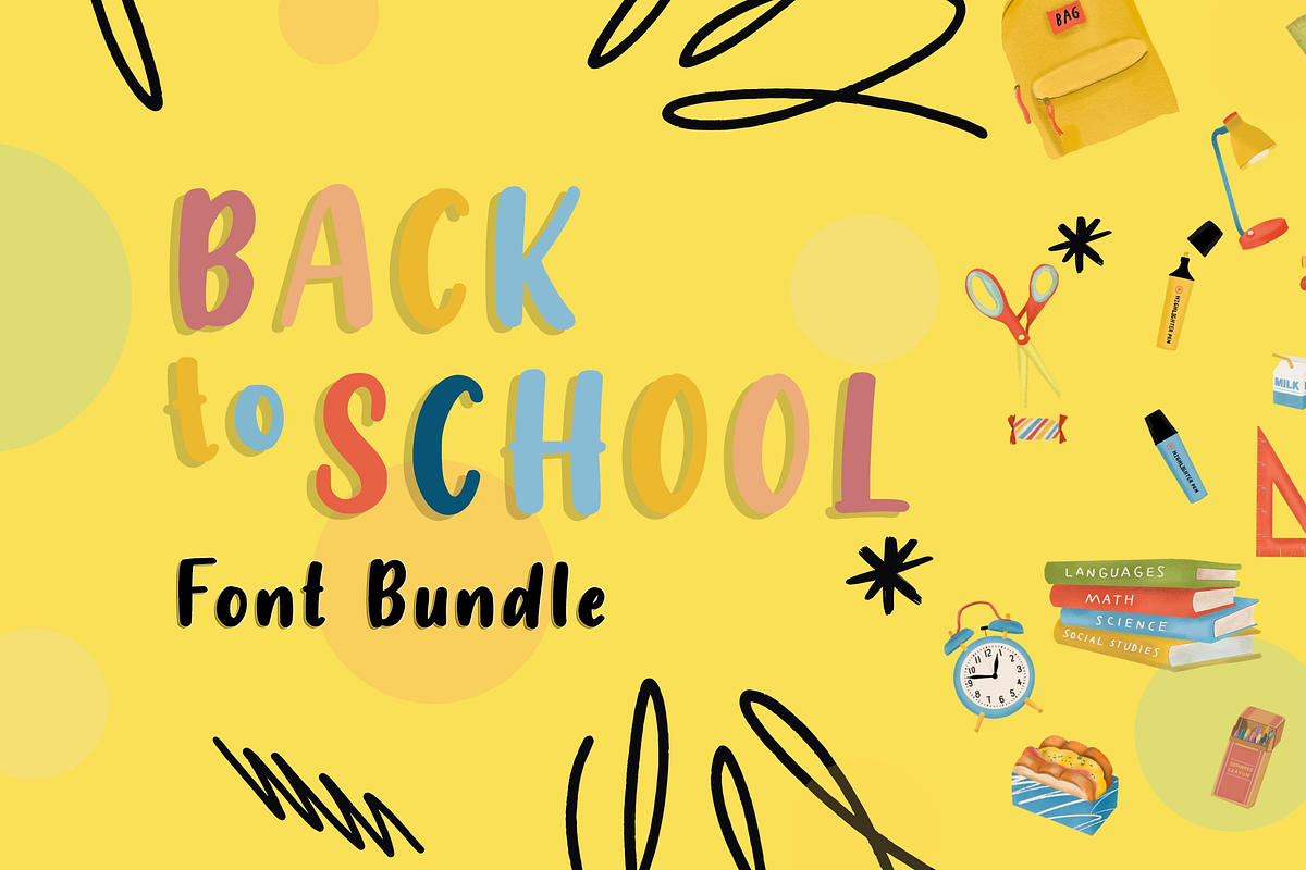 Back to School Font Bundle, a Script Font by Flat Icons (Photo 1 of 20)