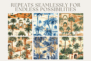 10 Ahmed's Tranquil Palms Patterns, a Pattern Graphic by Inknfolly (Thumbnail 2 of 6)