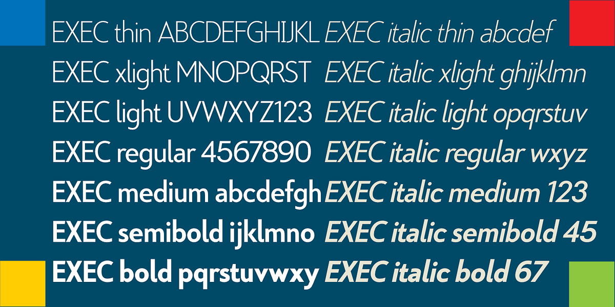 Exec, a Sans Serif Font by Wiescher-Design (Photo 5 of 12)