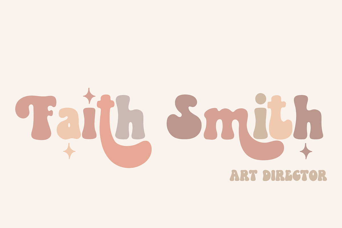 Daisy Chic A Duo Retro Groovy Font, a Sans Serif Font by Prestige Artsy Studio (Photo 8 of 10)