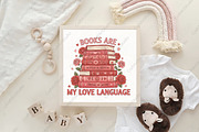 Books Are My Love Language Valentine, an Illustration by CraftArtStudio (Thumbnail 4 of 4)
