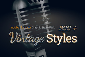 AI CS6 Graphic Styles Retro