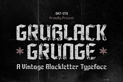 Grublack - Vintage Blackletter Font, a Blackletter Font by Drizy (Thumbnail 1 of 10)