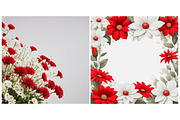 Floral frame Nature flower, a Background Graphic by IrySha (Thumbnail 3 of 7)