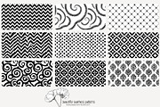 80 abstract b/w seamless pattern, a Pattern Graphic by Poppy Lane Studio (Thumbnail 5 of 11)