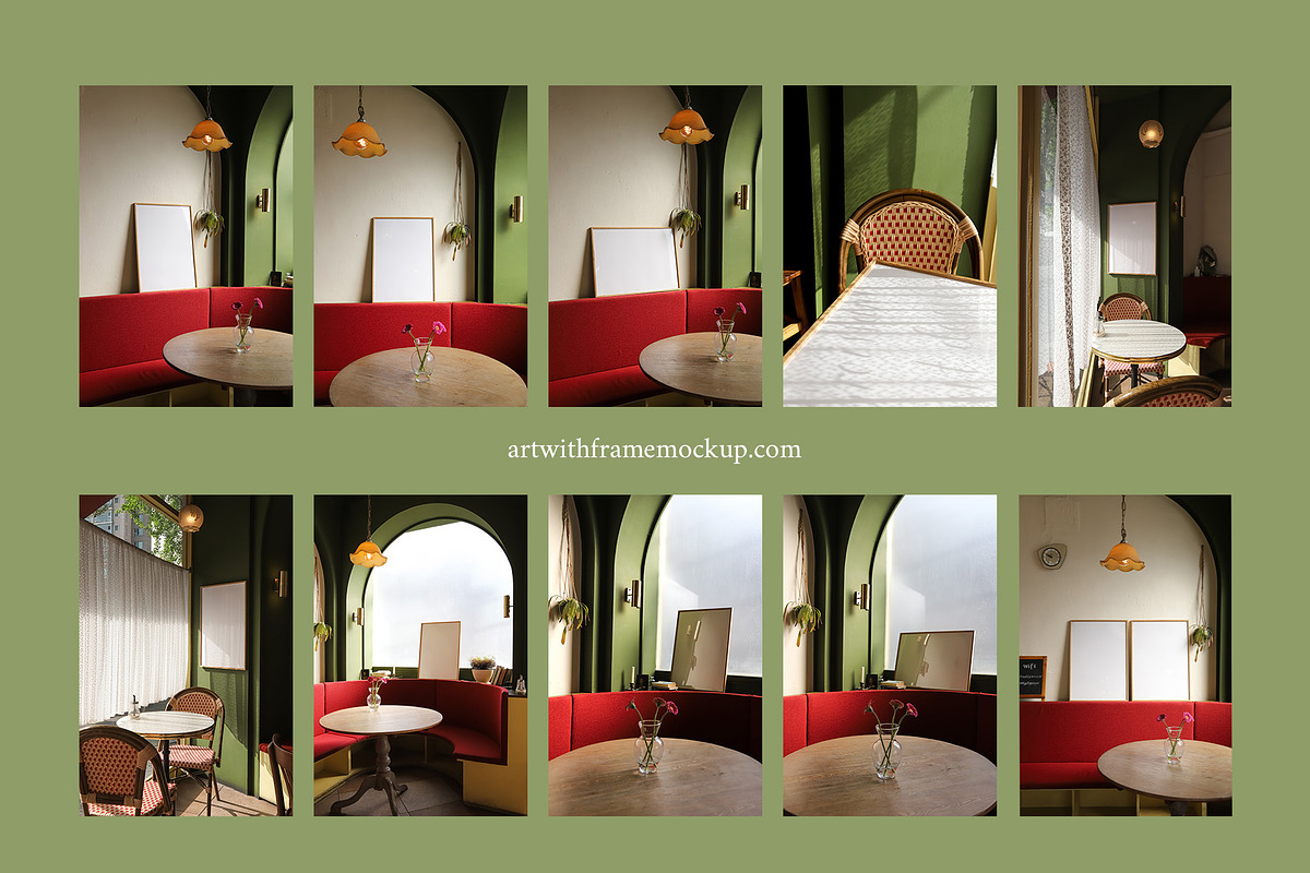 Aesthetic Paris Cafe - Frame Mockup, a Product Mockup by ArtwithFrame (Photo 18 of 21)