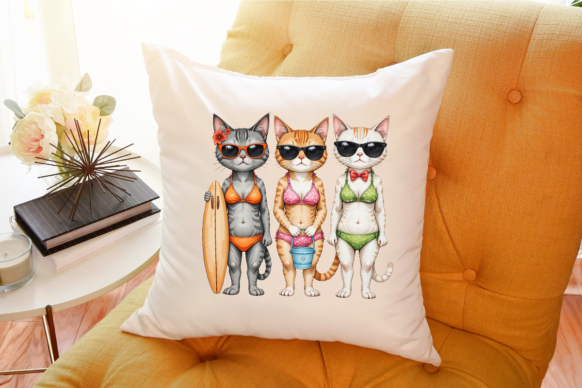 Funny Cat Summer Png, Funny Animal P, an Illustration by Sublimation Artist (Photo 6 of 6)