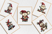 Whimsical Christmas Clipart, a Seasonal Illustration by Rose Art (Thumbnail 6 of 6)