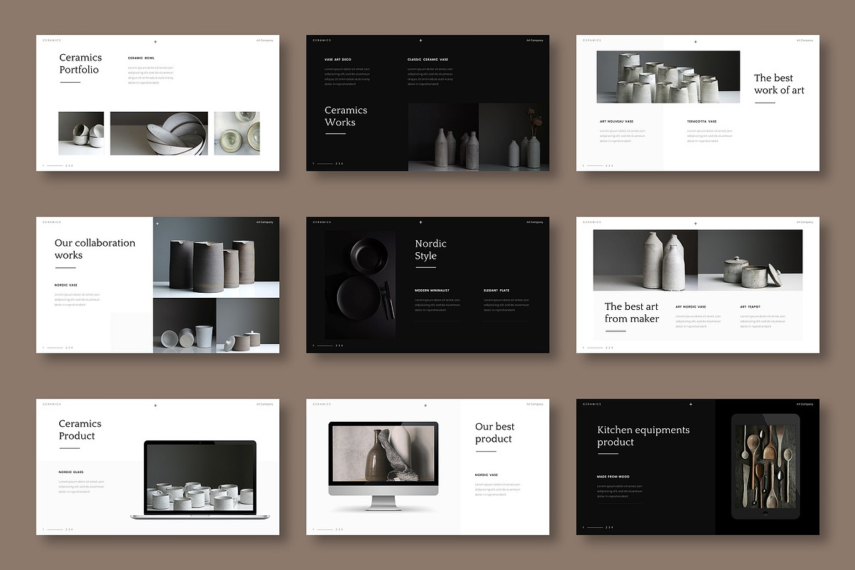 Ceramics – Business Google Slide, a Presentation Template by Dens Creative Studio (Photo 4 of 6)