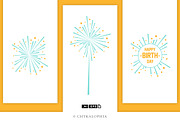 Sparklers Graphic Vector, an Illustration by theBrandLab.io (Thumbnail 5 of 5)