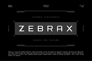 Zebrax - Futuristic Display Font, a Sans Serif Font by Typeagle (Thumbnail 1 of 10)
