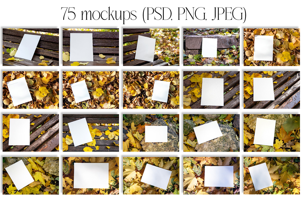 Autumn Mockup Bundle. Fall Mockup., a Print Template by MockupMarket (Photo 3 of 20)