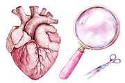Watercolor Medical Clipart, a Seasonal Illustration by CitraGraphics (Thumbnail 4 of 4)