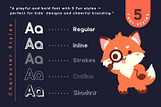 Fox Riding : 5 Font Styles, a Sans Serif Font by Fox7 By Rattana (Thumbnail 2 of 14)