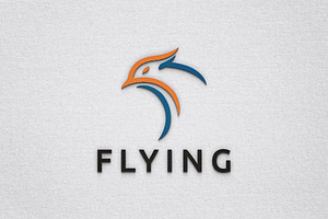 Phoenix Bird Animal Head Flying Logo, a Branding & Logo Template by jongcreative