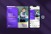School admission social media banner, a Social Media Template by hekenostudio (Thumbnail 2 of 2)