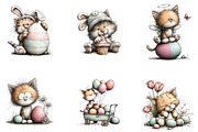 Cute Cat Easter Sublimation, an Illustration by CreationArt (Thumbnail 4 of 7)