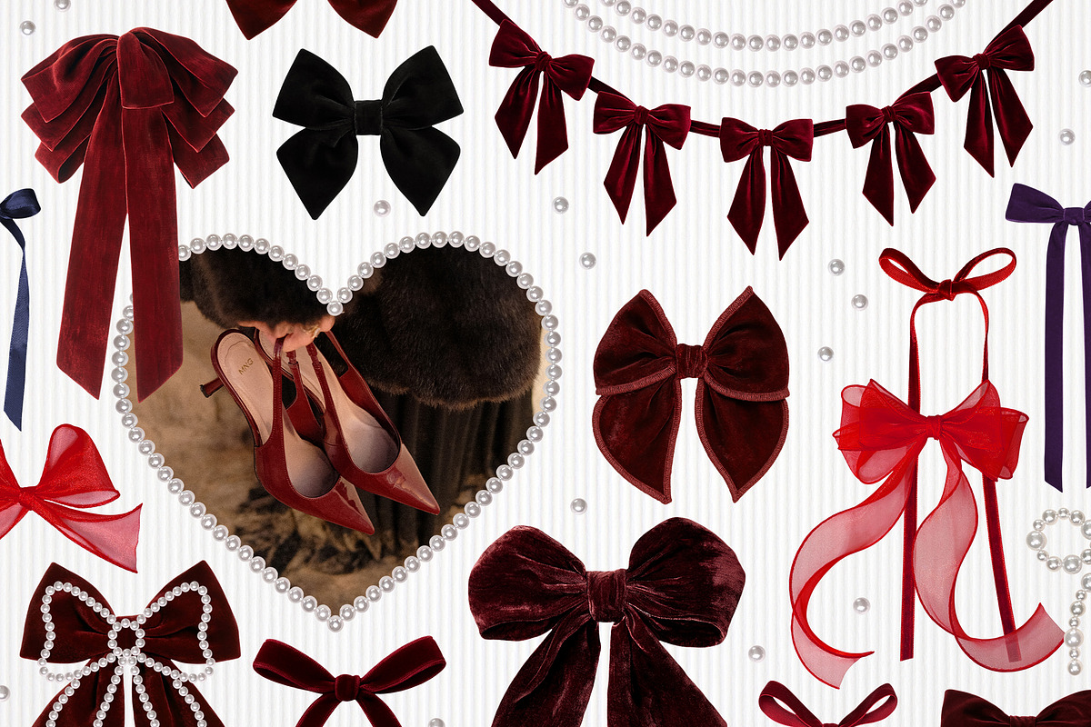 Bows & Pearls Graphic Collection, an Object Graphic by Dina Mae (Photo 3 of 12)
