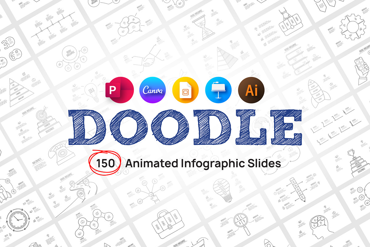 Doodle Presentation Template, a Presentation Template by Abert (Photo 1 of 12)