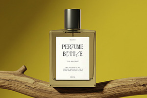Transparent Perfume Bottle Mockup, a Packaging Mockup by graphypix