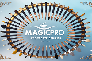 54 MagicPro Manga Procreate Brushes