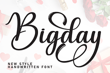 Bigday | Script Font