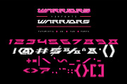 Warriors Font | Bold Y2k Font, a Sans Serif Font by WhymoreArt (Thumbnail 9 of 10)