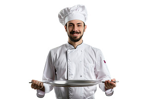 Chef isolated over white background, a Technology Illustration by piter.goskov