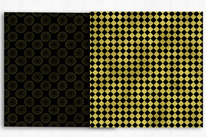 Gold & Black Digital Paper