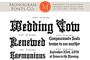 MFC Hills Medieval, a Blackletter Font by Monogram Fonts Co. (Thumbnail 3 of 3)