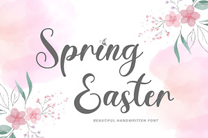 Spring Easter, a Handwritten Font by Yoga Letter