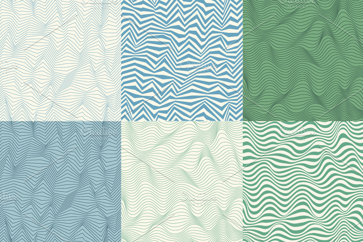 Line and Wave Patterns, a Pattern Graphic by Magnia (Photo 2 of 3)