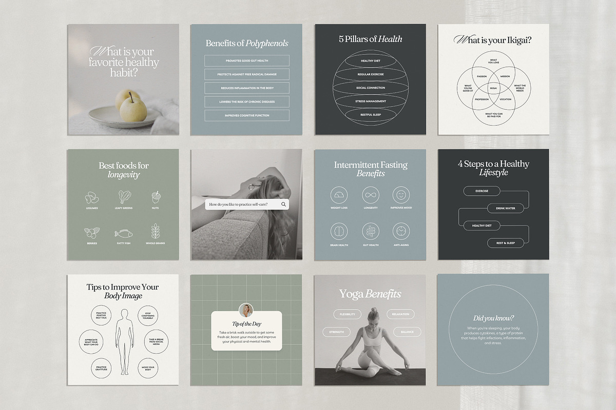 Health Coach Template - Canva, a Social Media Template by Willoe Studio (Photo 9 of 12)