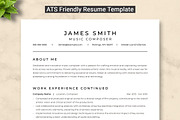 Music Composer Resume Template, a Resume Template by ResumeInventor (Thumbnail 1 of 9)