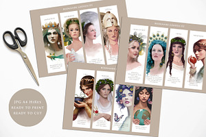 GODDESSES BOOKMARK Illustration